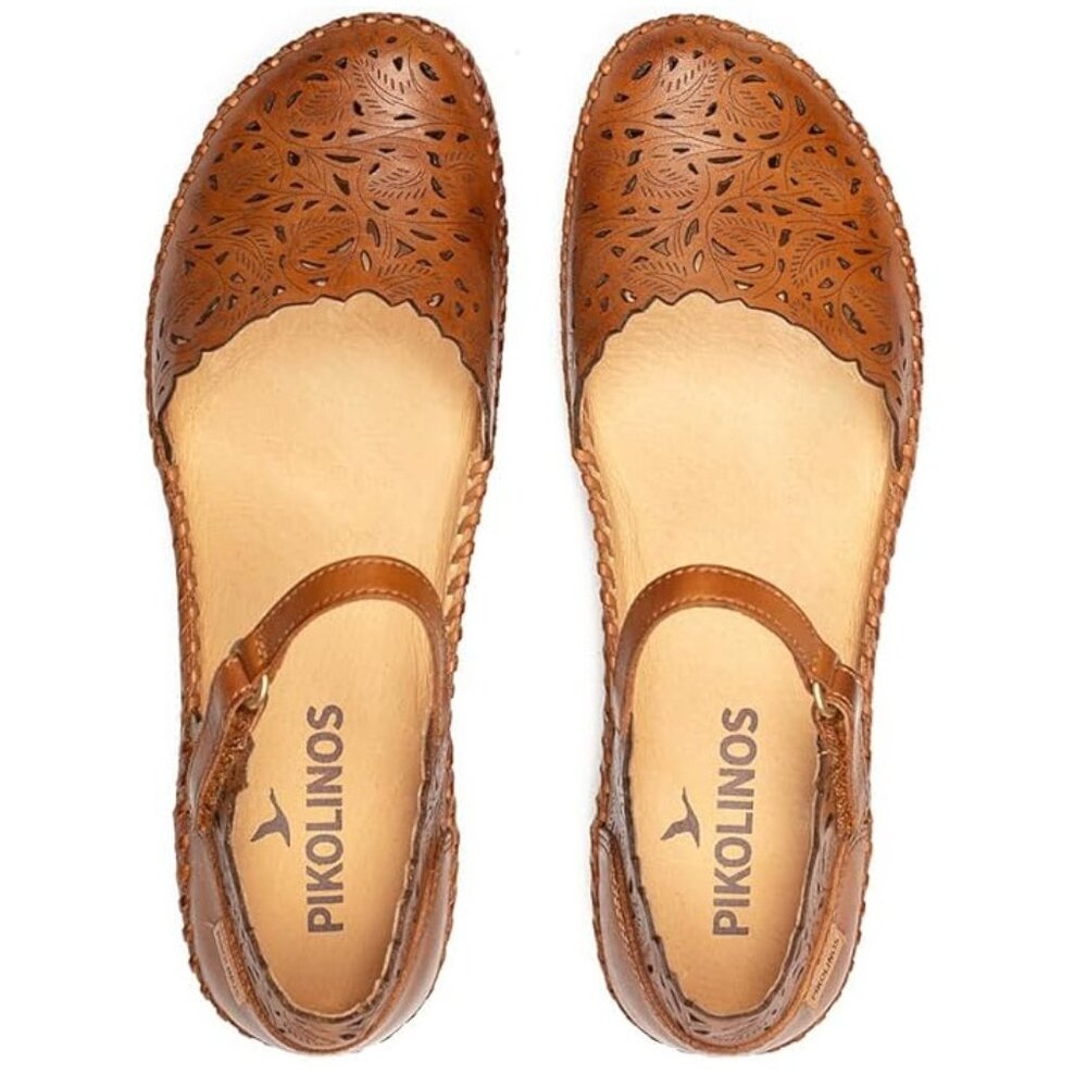 Pikolinos Women's Casual Mary Jane Flat Size 38 (7.5-8.0), Brandy (Brown) - Picture 1 of 17